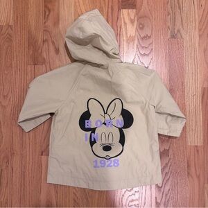 Zara x Disney Minnie Mouse Rain Jacket 18–24M Hooded Windbreaker